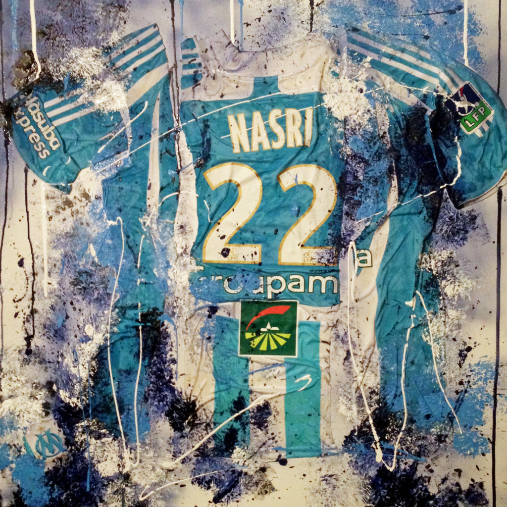 nasri blue shirt